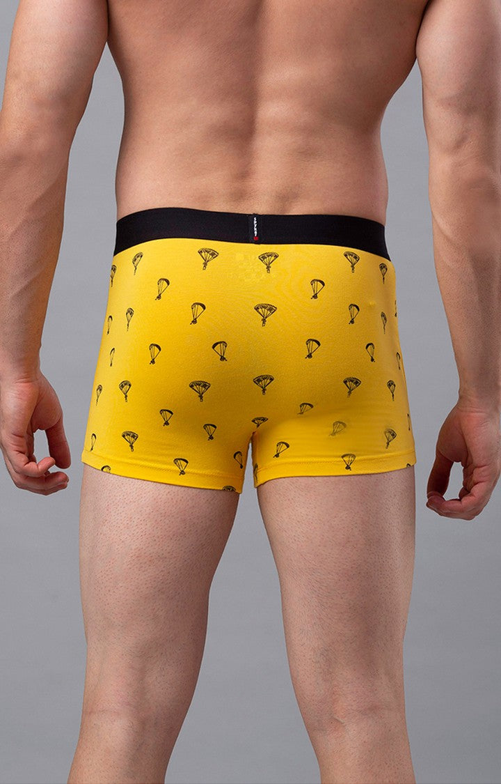 Yellow Cotton Trunk for Men Premium - (Pack of 2)- UnderJeans by Spykar