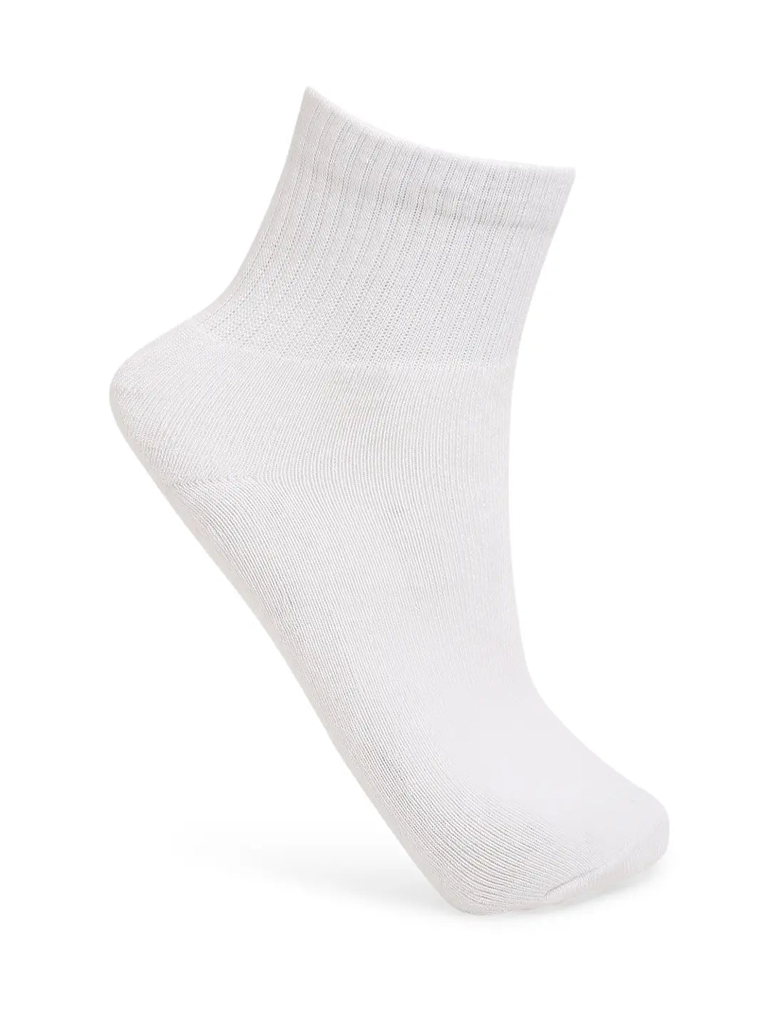 Men Premium White Cotton Socks - Pack Of 3- UnderJeans by Spykar