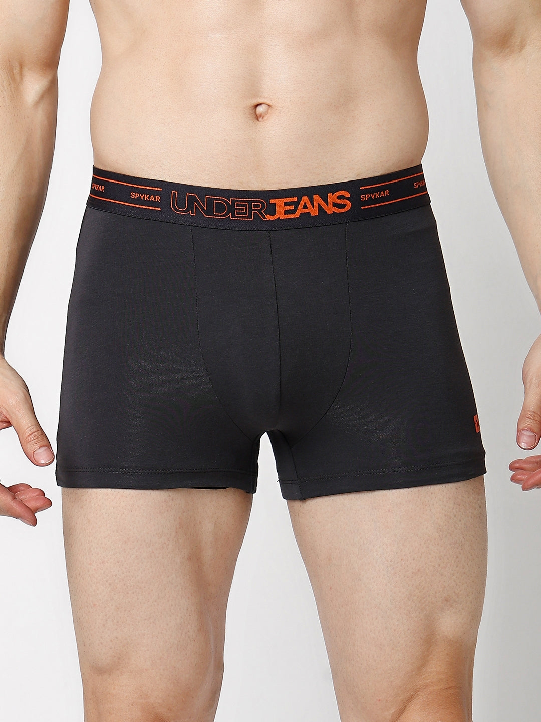 Men Premium Cotton Blend Trunk Pack of 2- UnderJeans by Spykar