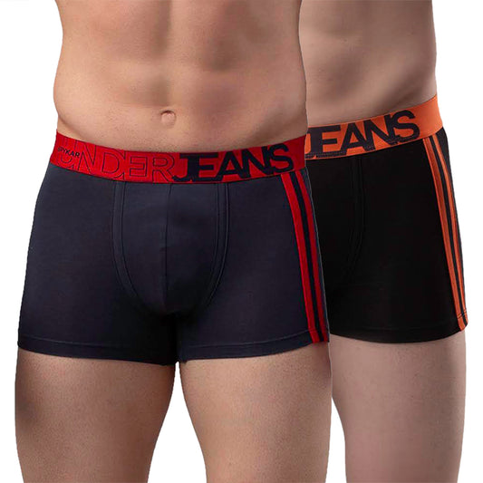 Men Premium Cotton Blend Trunk Pack of 2- UnderJeans by Spykar