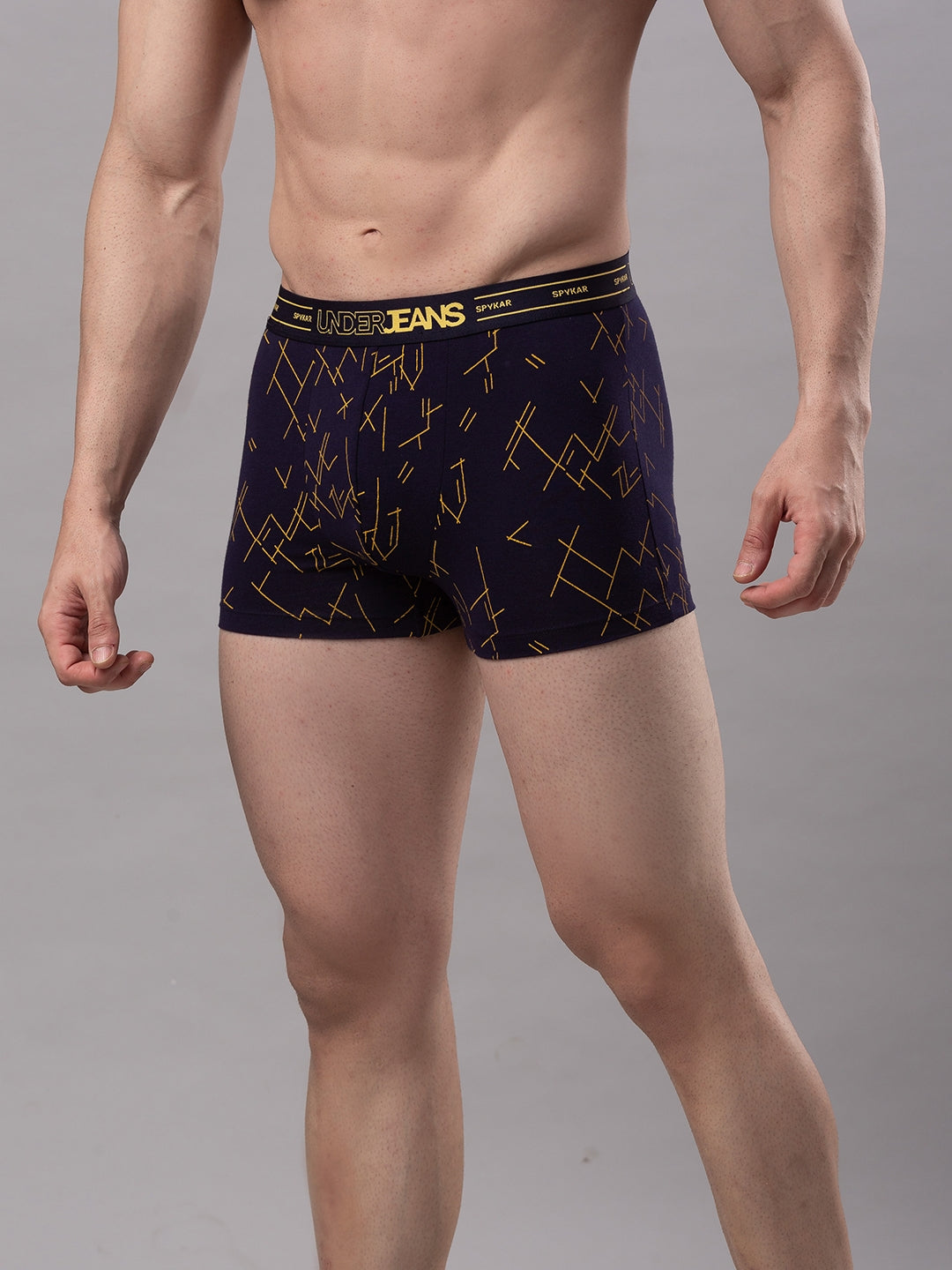 Men Premium Cotton Blend Trunk Pack of 1- UnderJeans by Spykar
