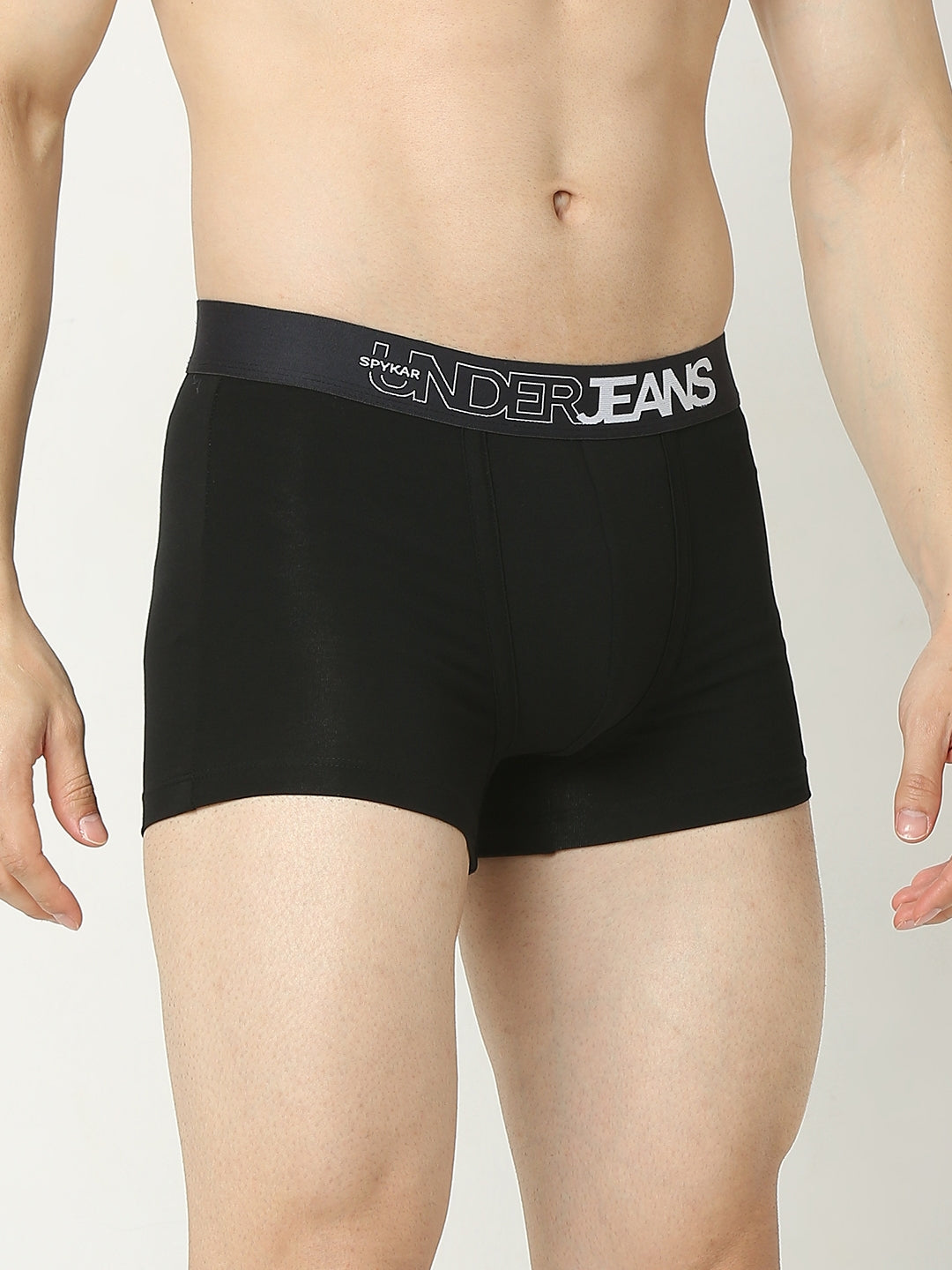 Underjeans by Spykar Men Premium Black Trunk Pack of 2