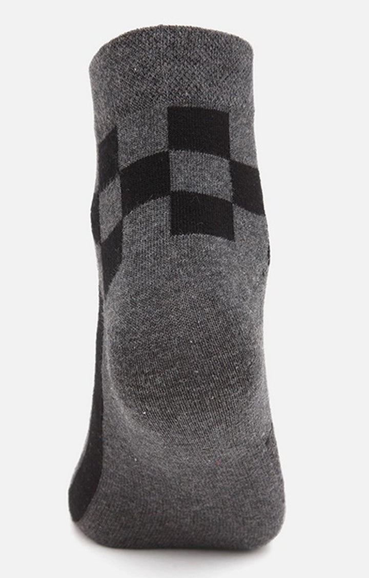 Men Premium Anthra Ankle Length (Non Terry) Single Pair of Socks- UnderJeans by Spykar