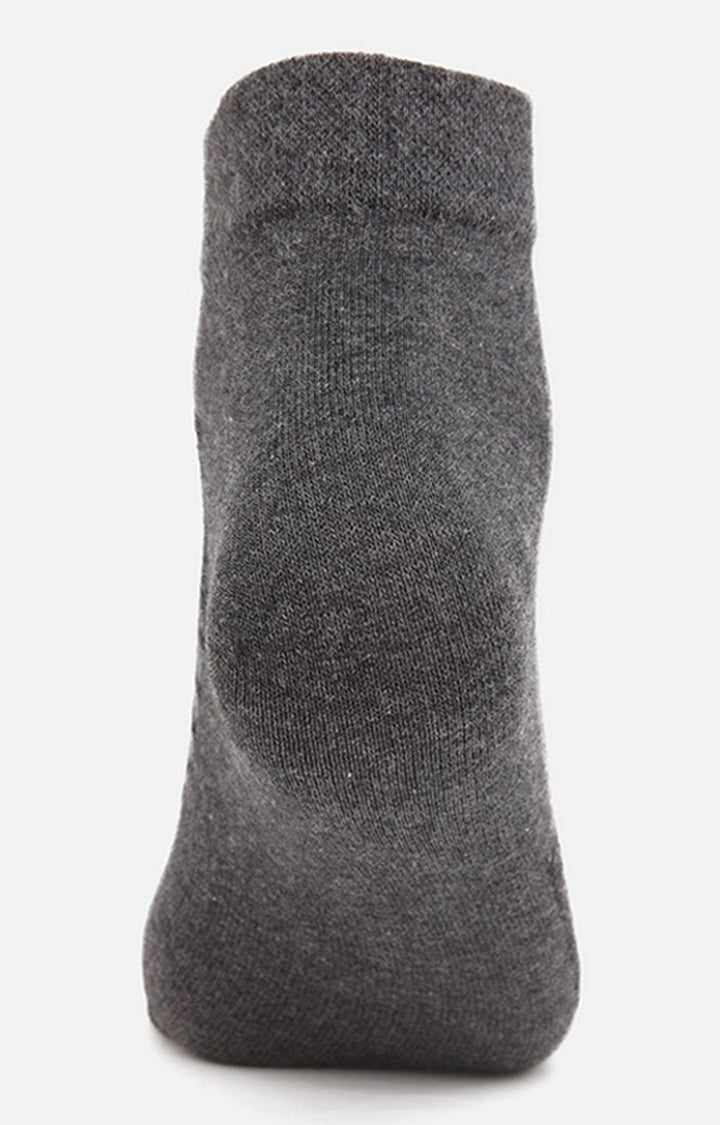 Men Premium Anthra Ankle Length (Non Terry) Single Pair of Socks- UnderJeans by Spykar