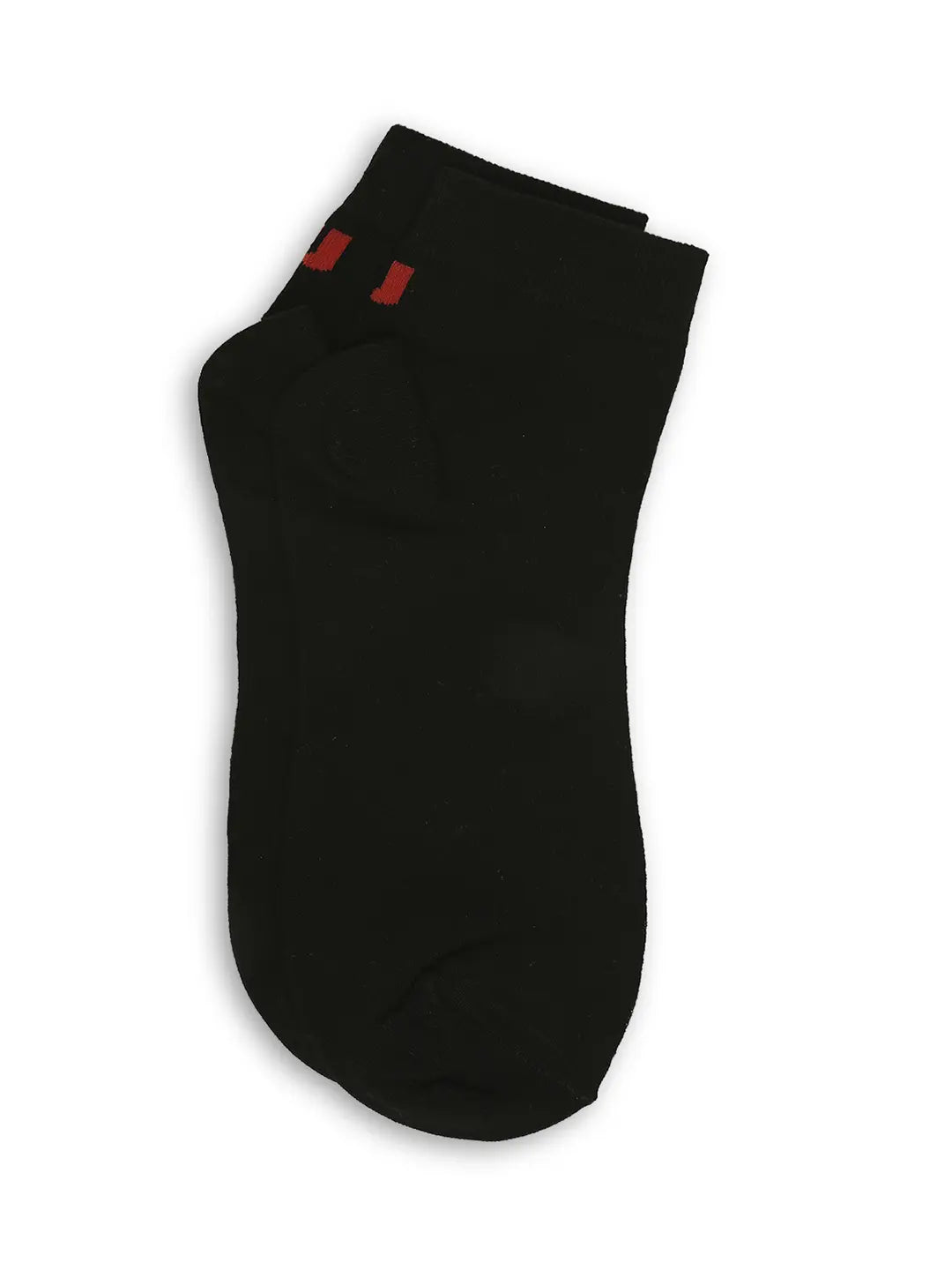 Men Premium Grey Melange & Black Ankle Length Socks - Pack Of 2- Underjeans by Spykar