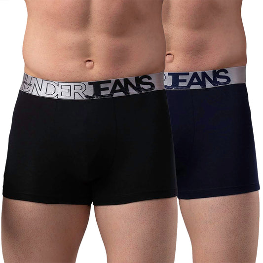 Men Premium Cotton Blend Trunk Pack of 2- UnderJeans by Spykar