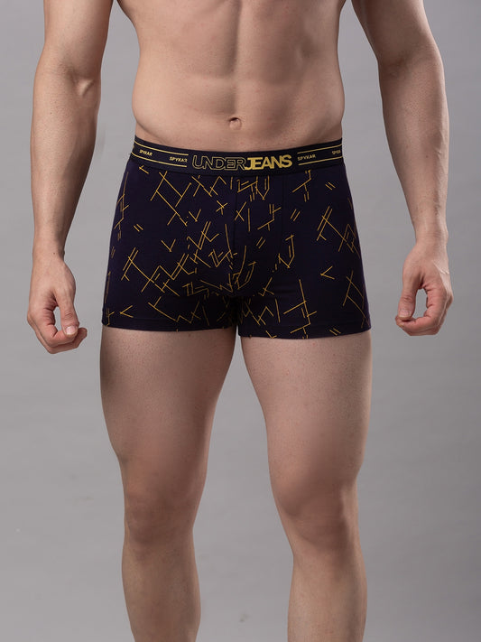 Men Premium Cotton Blend Trunk Pack of 1- UnderJeans by Spykar