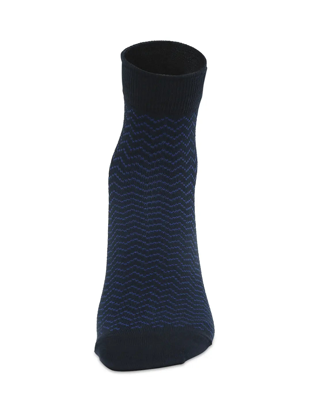 Men Premium Navy & Khaki Ankle Length Socks - Pack Of 2- Underjeans by Spykar