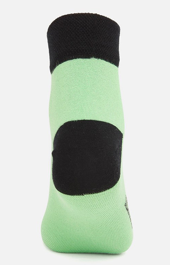 Premium Green/Black Ankle Length Socks