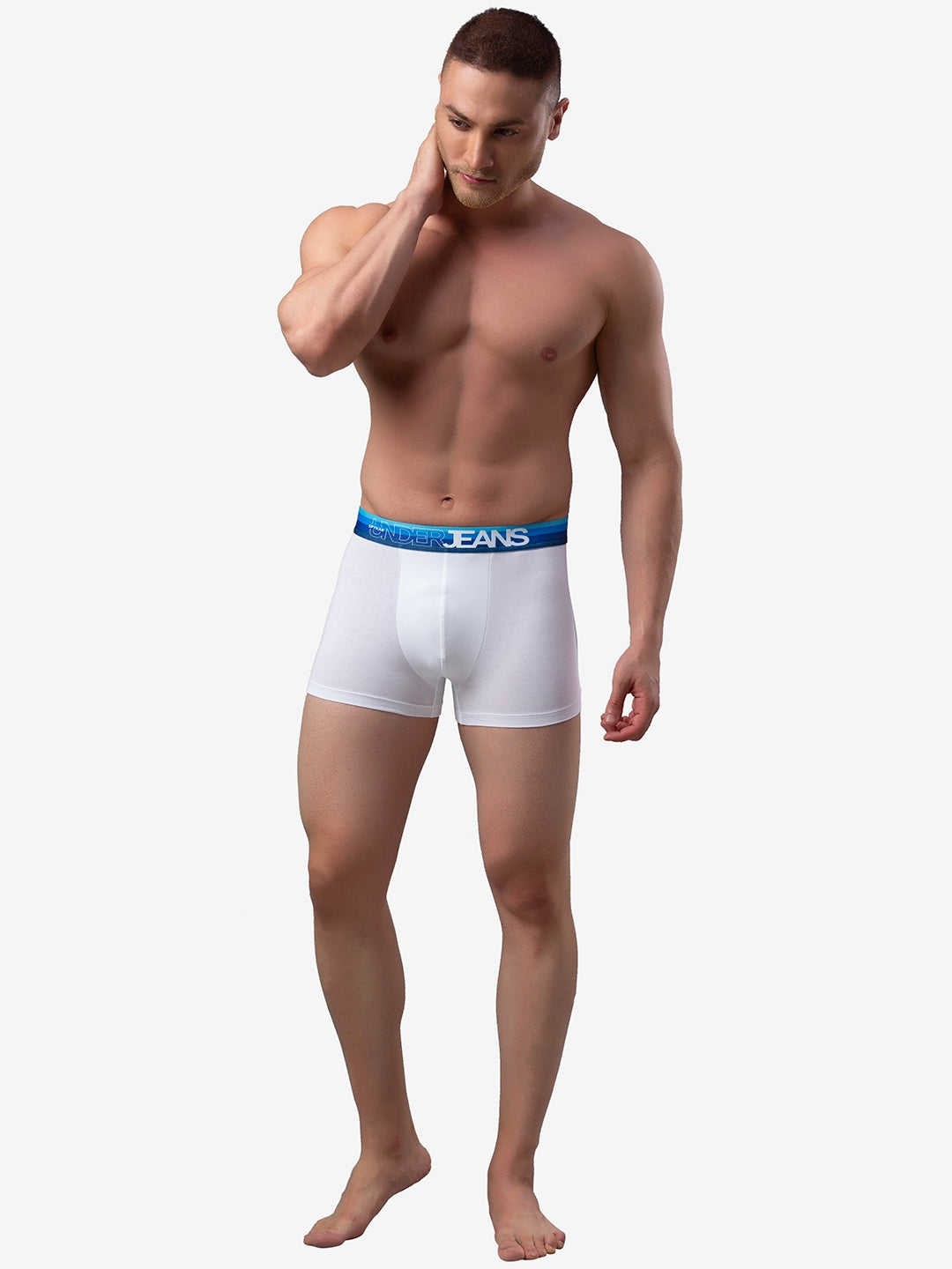 Men Premium Cotton Blend Trunk Pack of 1- UnderJeans by Spykar