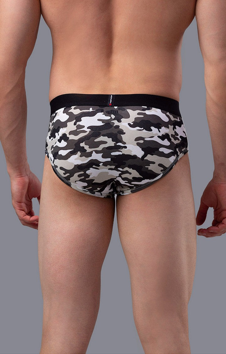 Print Cotton Brief for Men Premium - (Pack of 2)- UnderJeans by Spykar