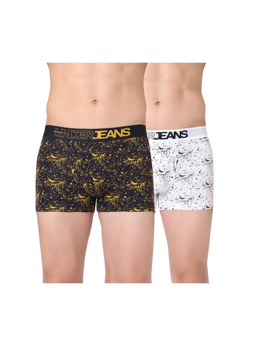 Men Premium Cotton Blend Trunk Pack of 2- UnderJeans by Spykar